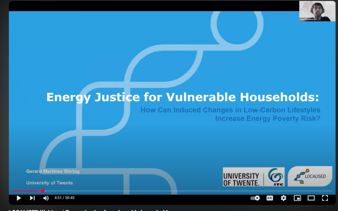 LOCALISED Webinar Recap: Exploring Energy Justice for Vulnerable Households